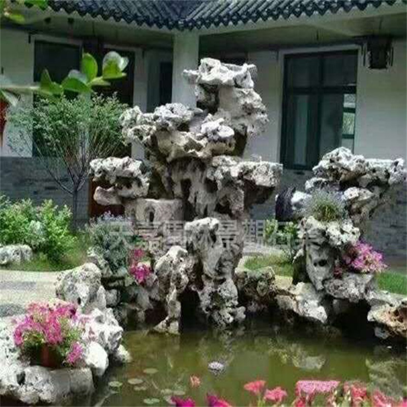 文峰小庭院水景鱼池设计方案
